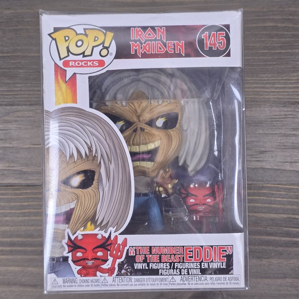 Funko Pop! Vinyl: The Number of the Beast EDDIE #145 - In Protector